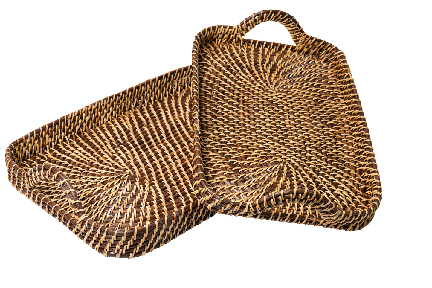Brown & Natural Rectangle Tray