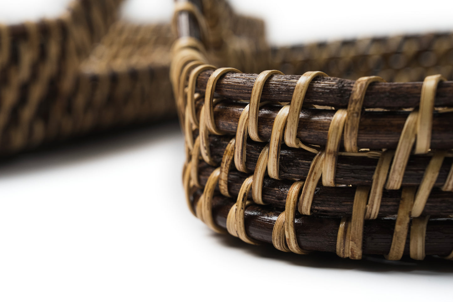 Brown & Natural Rectangle Tray
