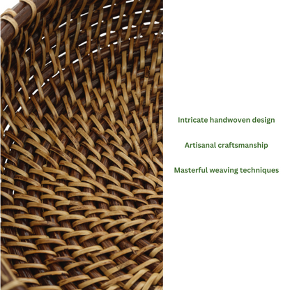 Rattan Apple Bowl