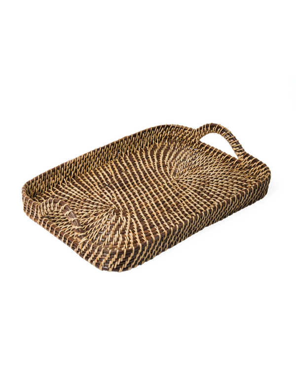 Brown & Natural Rectangle Tray