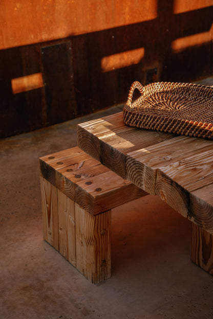 Brown & Natural Rectangle Tray